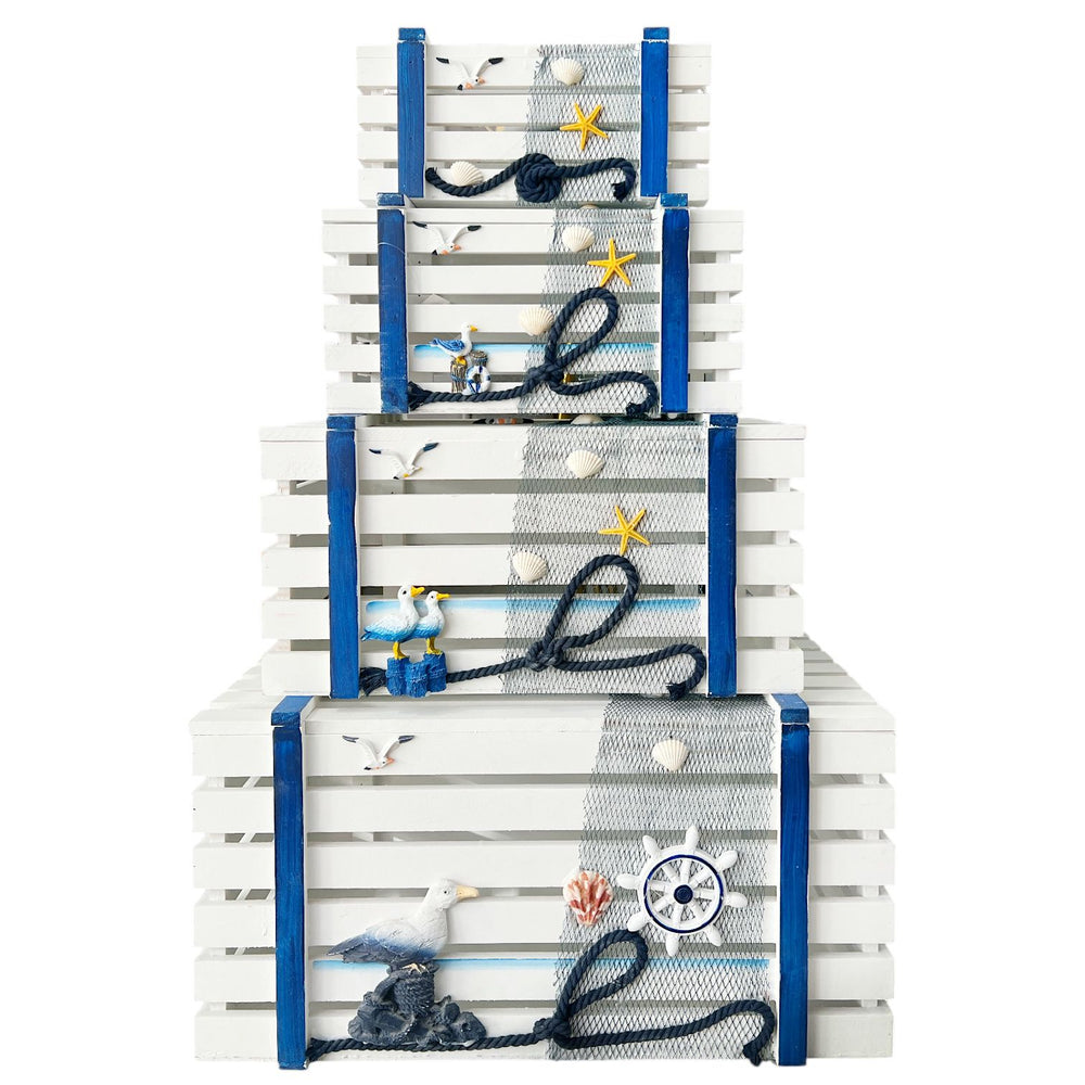 Cestos X4 Pesqueros Decorativos