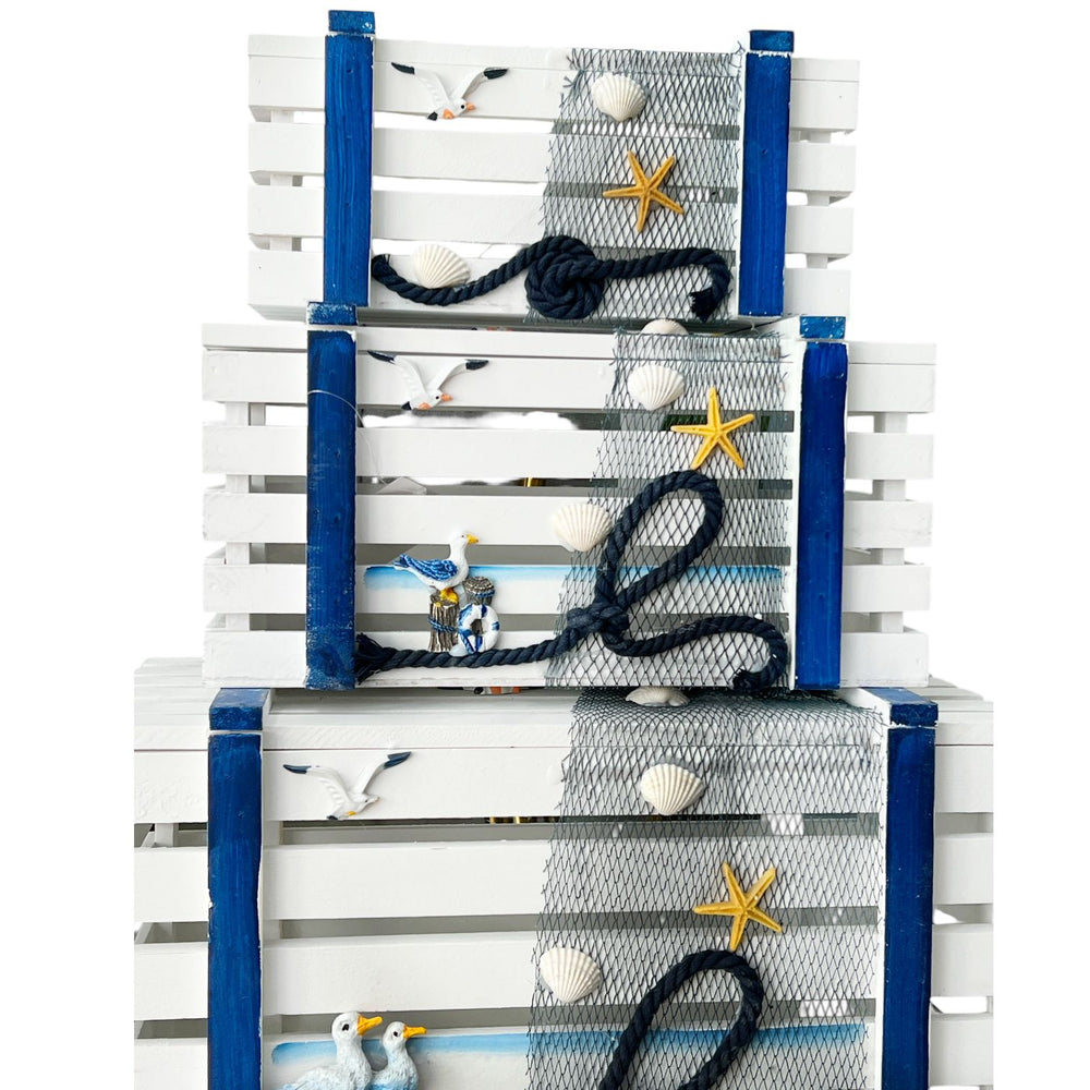 Cestos X4 Pesqueros Decorativos