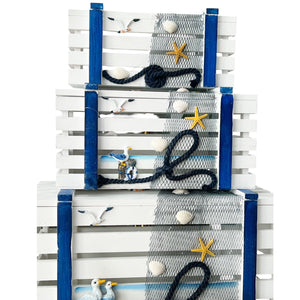 Cestos X4 Pesqueros Decorativos