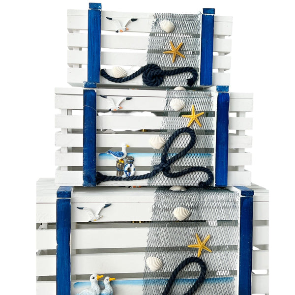 Cestos X4 Pesqueros Decorativos