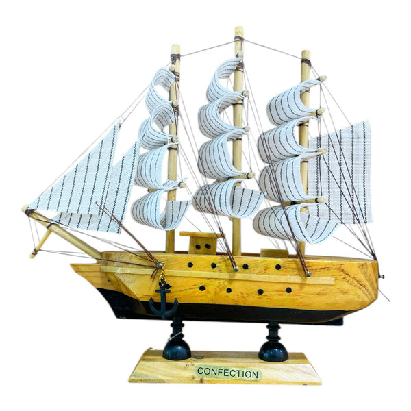 Adorno Barco Velero Pequeño Natural