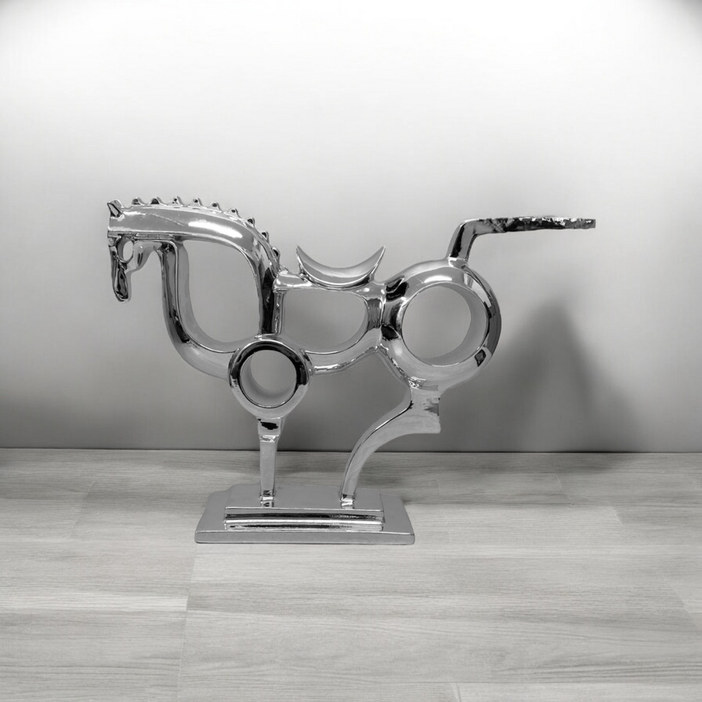 Adorno CABALLO PLATEADO