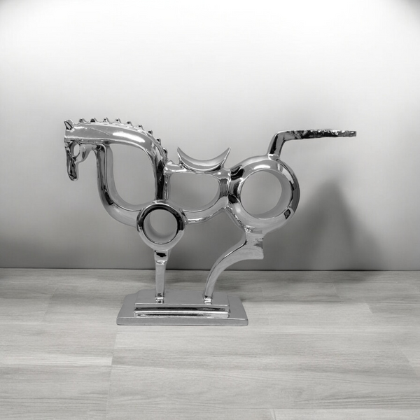 Adorno CABALLO PLATEADO