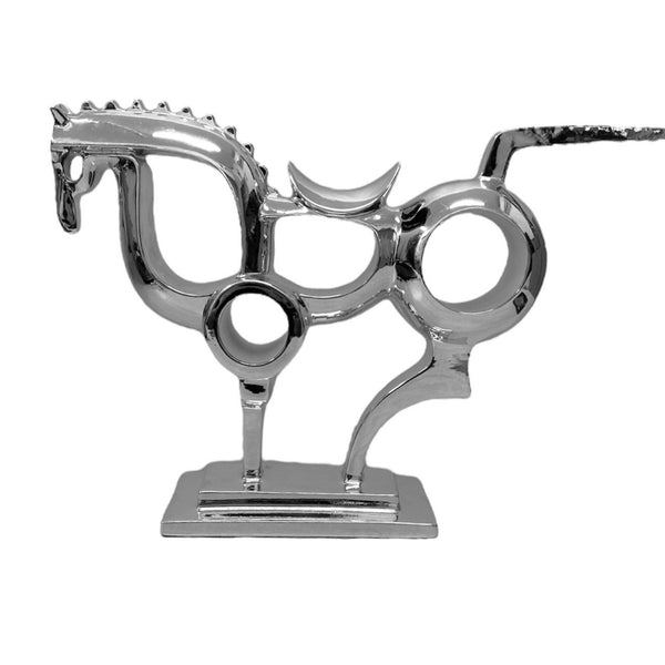 Adorno CABALLO PLATEADO