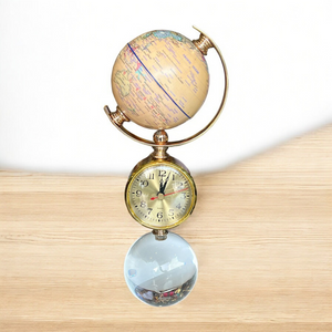Adorno PLANETA RELOJ BEIGE