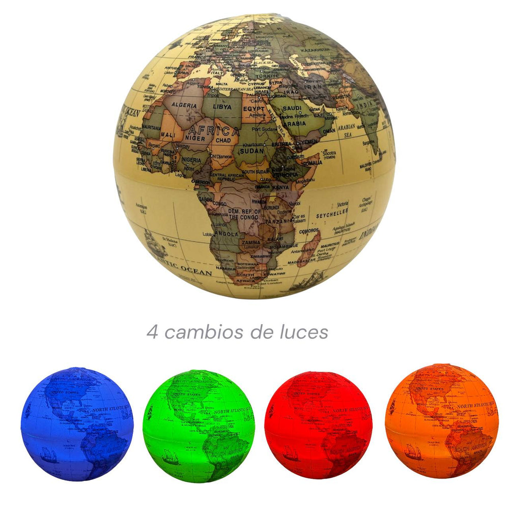 Esfera Mapa Mundi Pequeña Giratoria II