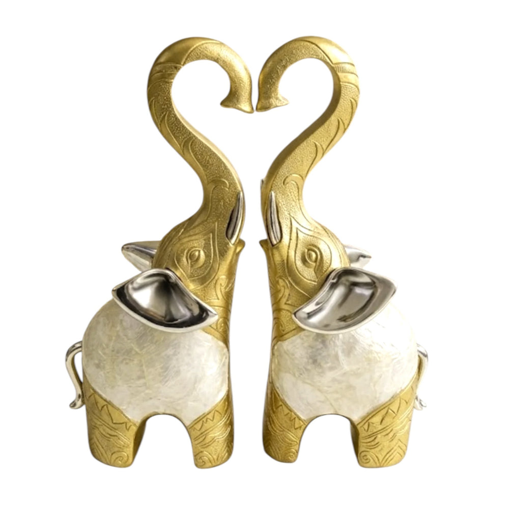 Adorno Pareja de Elefantes CORAZON
