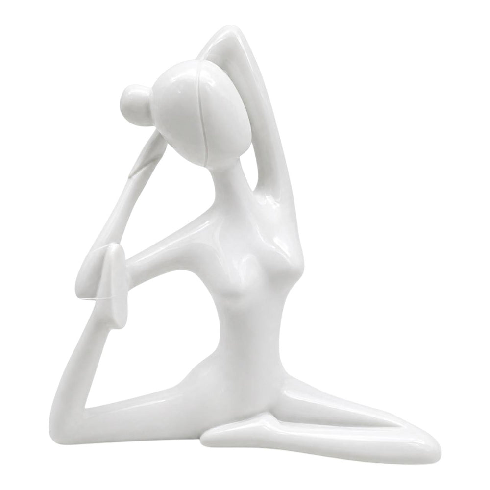 Adorno Mujer Yoga blanca
