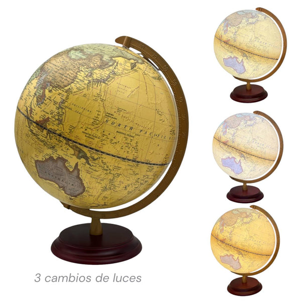 Esfera Mapa Mundi Crema GRANDE
