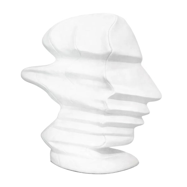 Adorno Busto MODER FACE WHITE