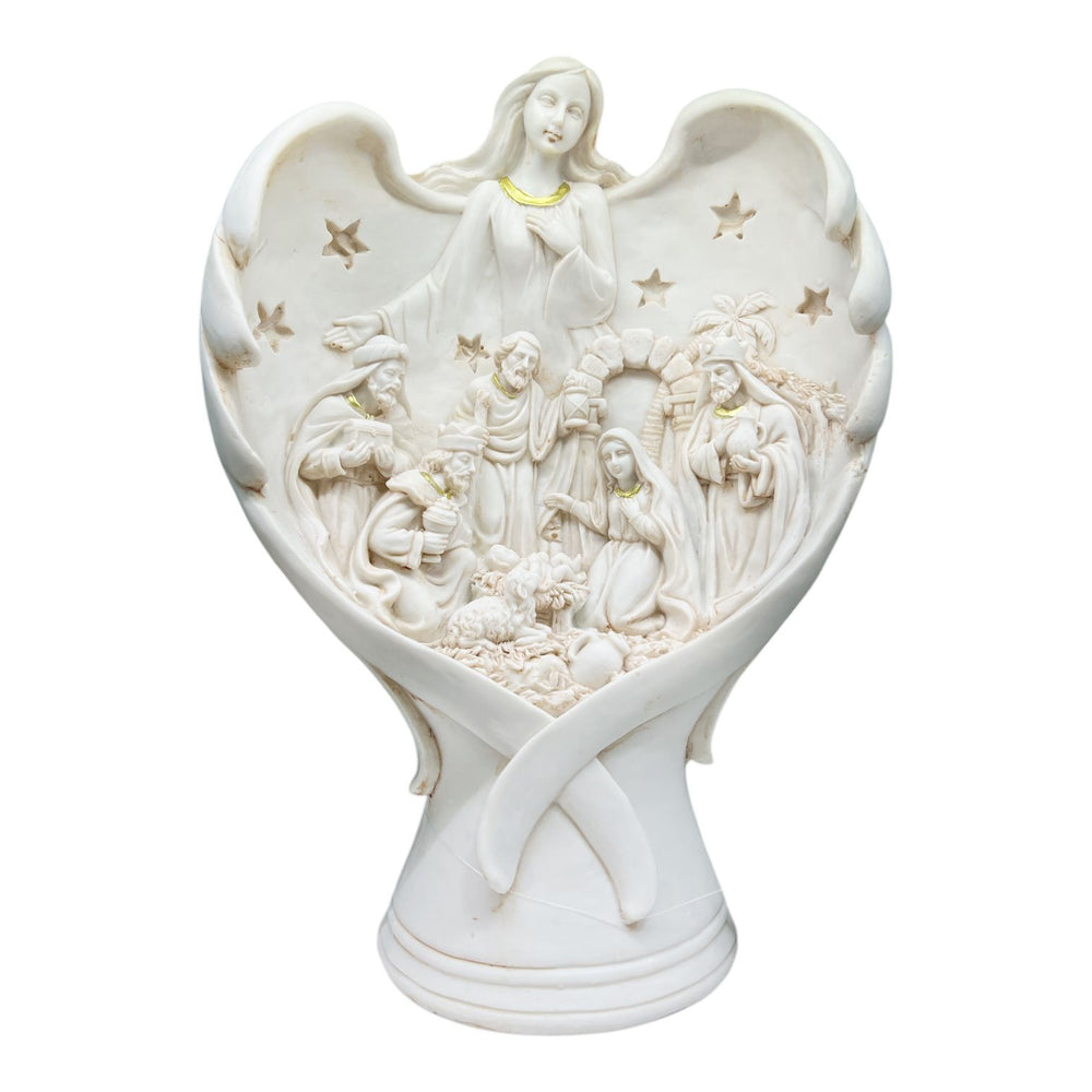 Escultura Nacimiento con Angél