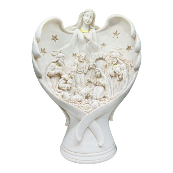 Escultura Nacimiento con Angél