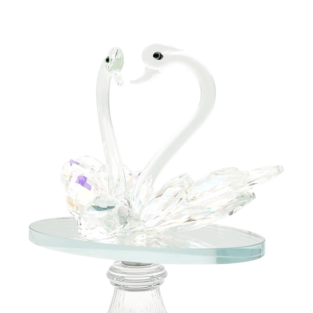 Adorno PAREJA DE CISNE CORAZON