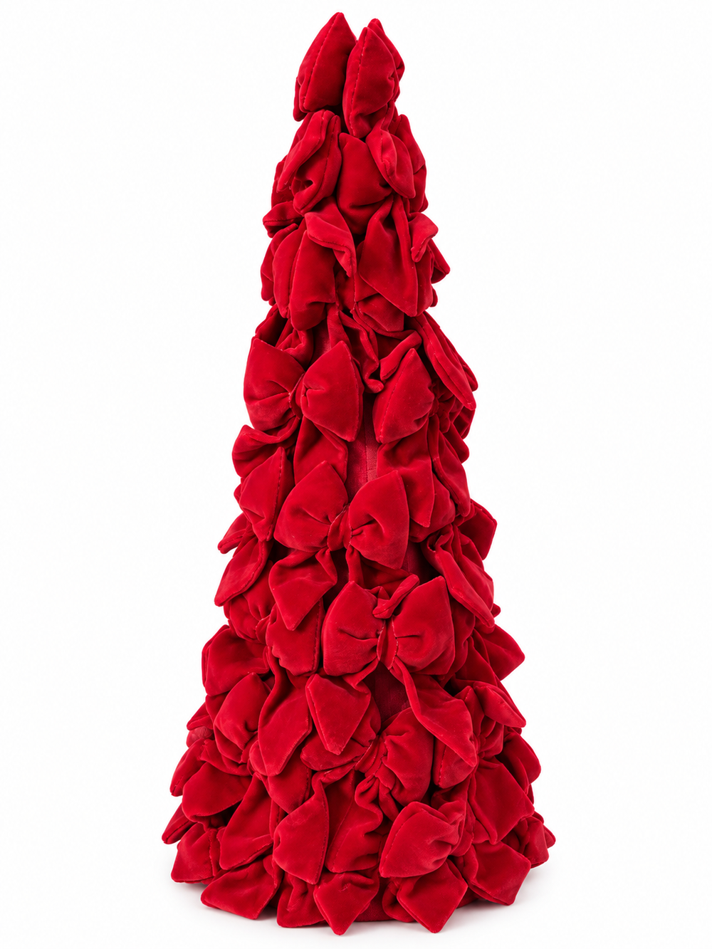 Árbol Aterciopelado de Lazos Rojo