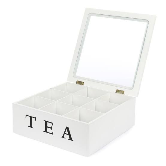 Caja de Té 9 Divisiones Madera
