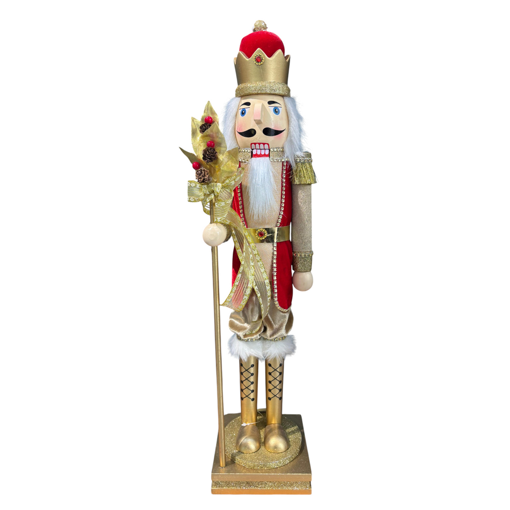 Cascanuces Dorado de Madera 65CM
