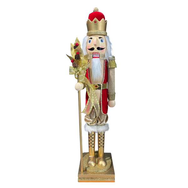 Cascanuces Dorado de Madera 65CM