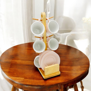 Juego De Té PINK 6 Tazas+Platos