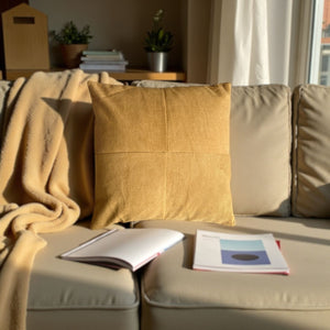 Cojín VELOUR MOSTAZA