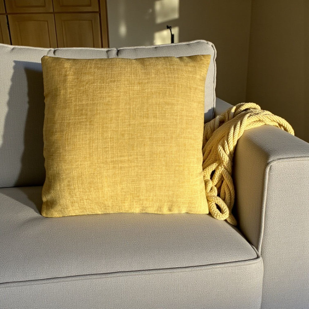 Cojín Lino Amarillo