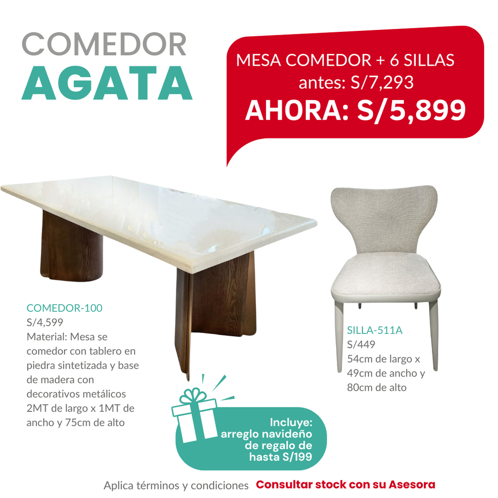Mesa de Comedor AGATA