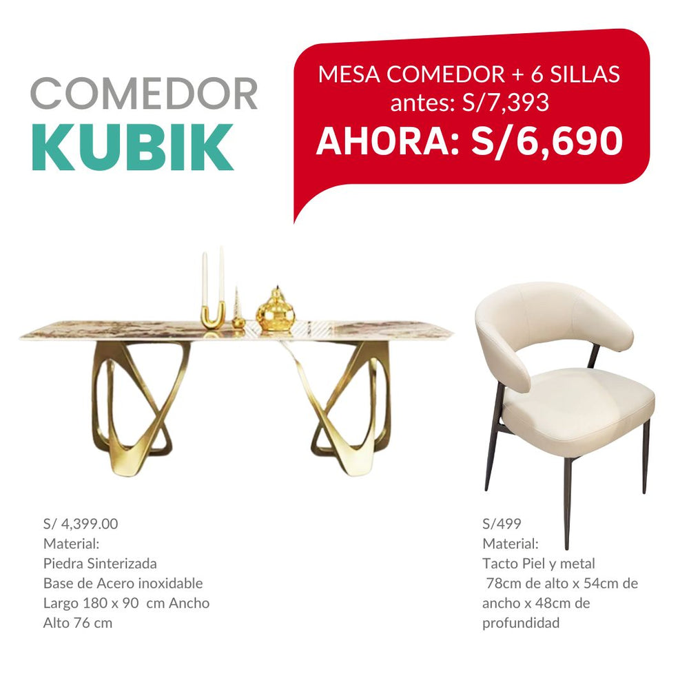 MESA DE COMEDOR KUBIK