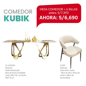 MESA DE COMEDOR KUBIK