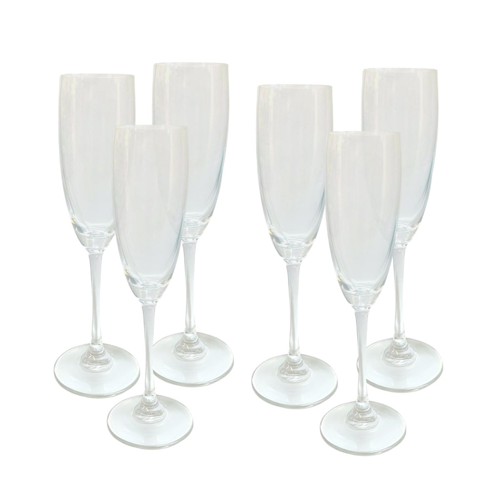 Copa Champañera Cristal 6 Unidaes