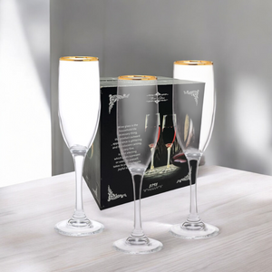 COPA CHAMPAGNE BORDE DORADO