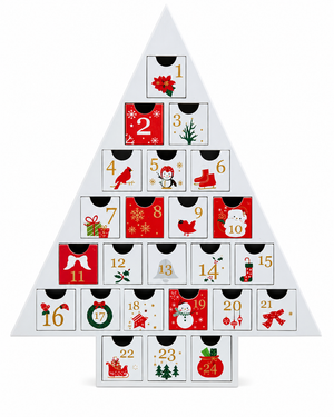 Calendario Navideño Árbol de Madera