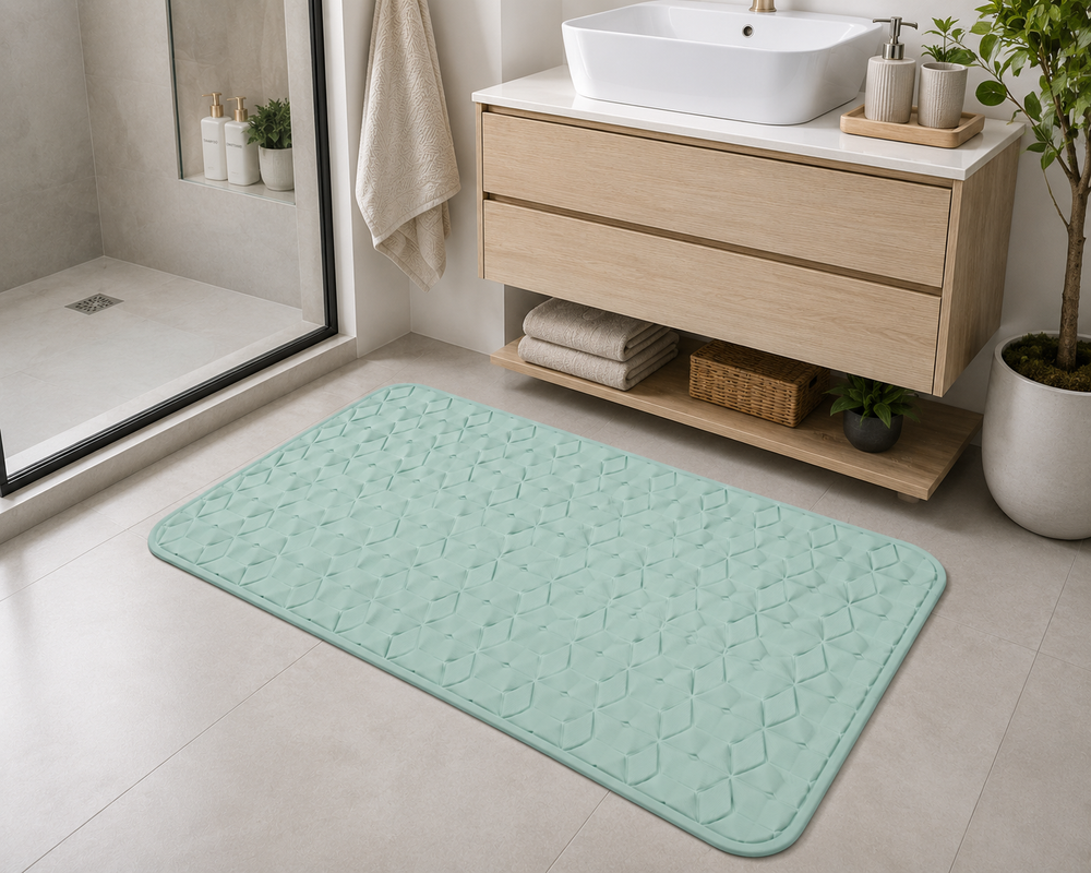 Alfombra de Baño Antideslizante VERDE