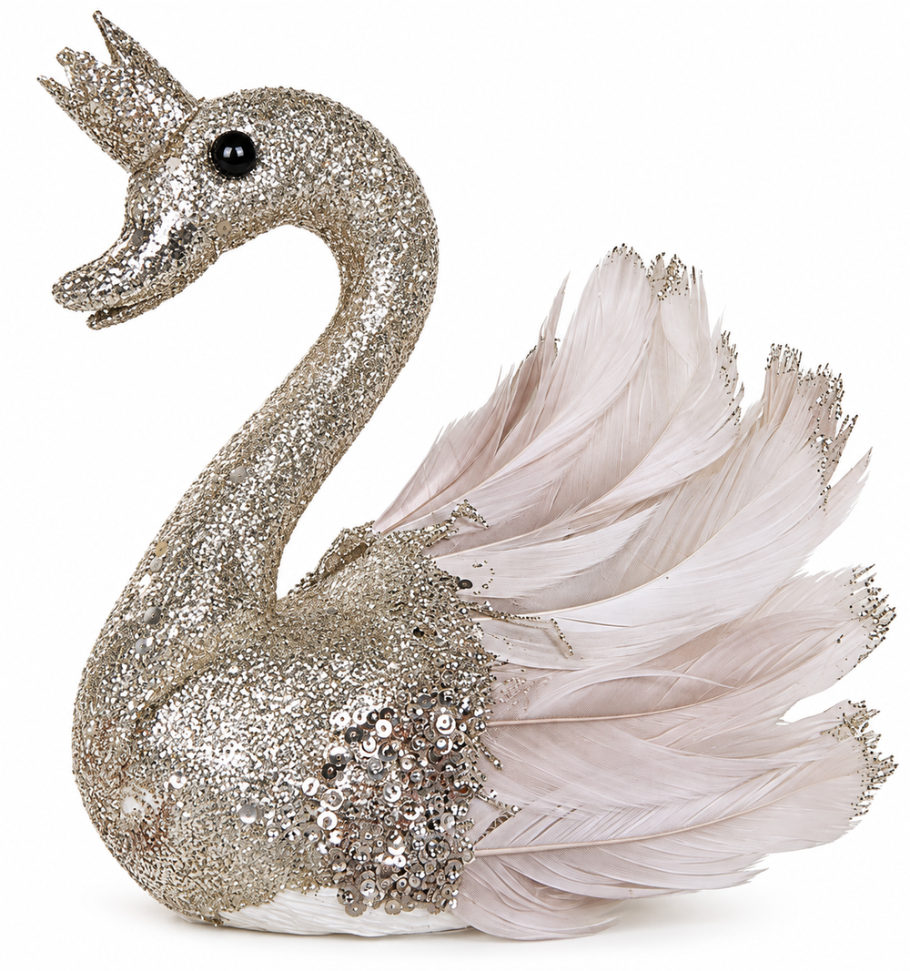 Cisne Navideño Dorado