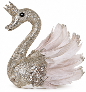 Cisne Navideño Dorado