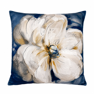 Cojin Estampado Flor BLANCA