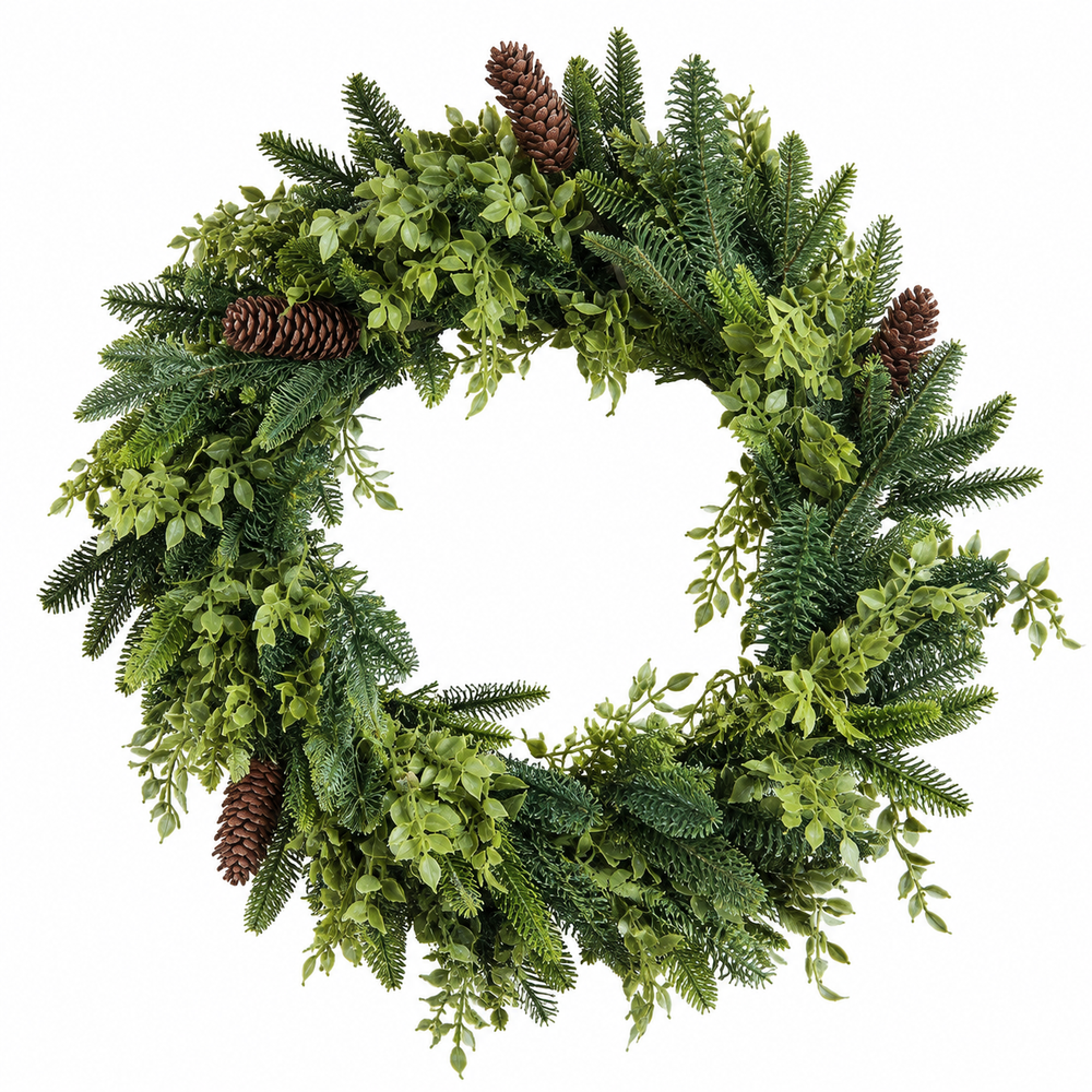 Corona VERDE MITXTA PIÑAS 60cm