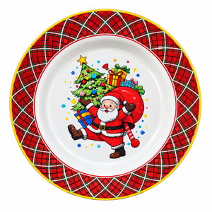 Plato Navideño Noche Buena - 20cm