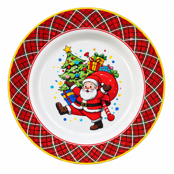 Plato Navideño Noche Buena - 20cm