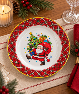 Plato Navideño Noche Buena - 20cm