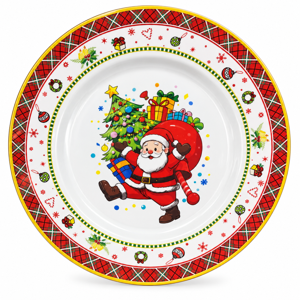 Plato Navideño Noche Buena - 25cm