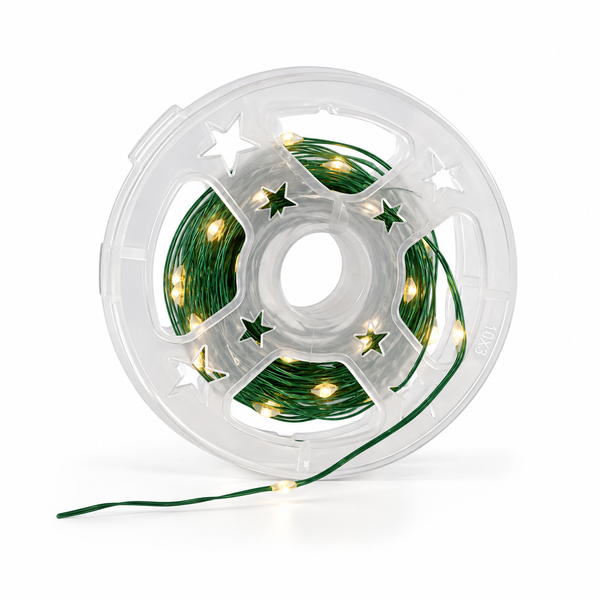 Luces Ada - Luz Amarilla - Cable Verde - 100m