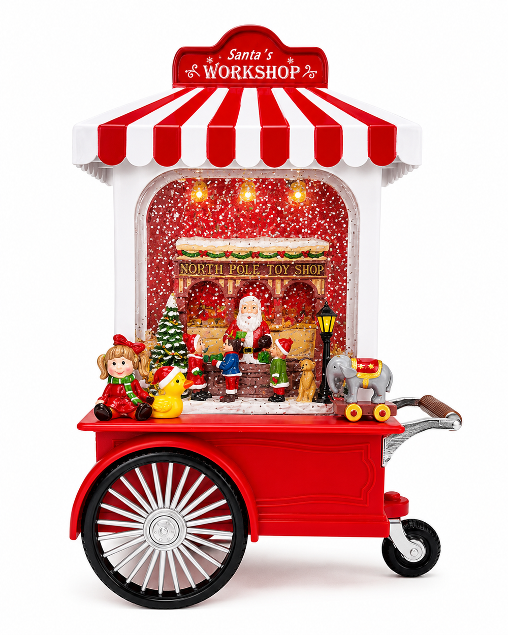 Carrito Navideño TIENDA DE PAPÁ NOEL