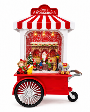 Carrito Navideño TIENDA DE PAPÁ NOEL