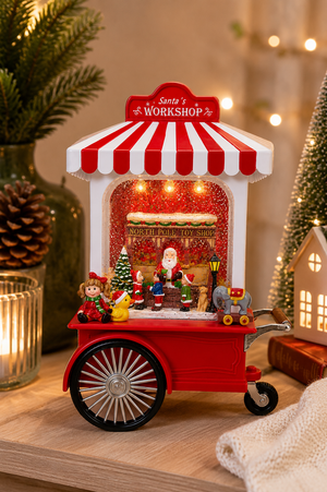 Carrito Navideño TIENDA DE PAPÁ NOEL