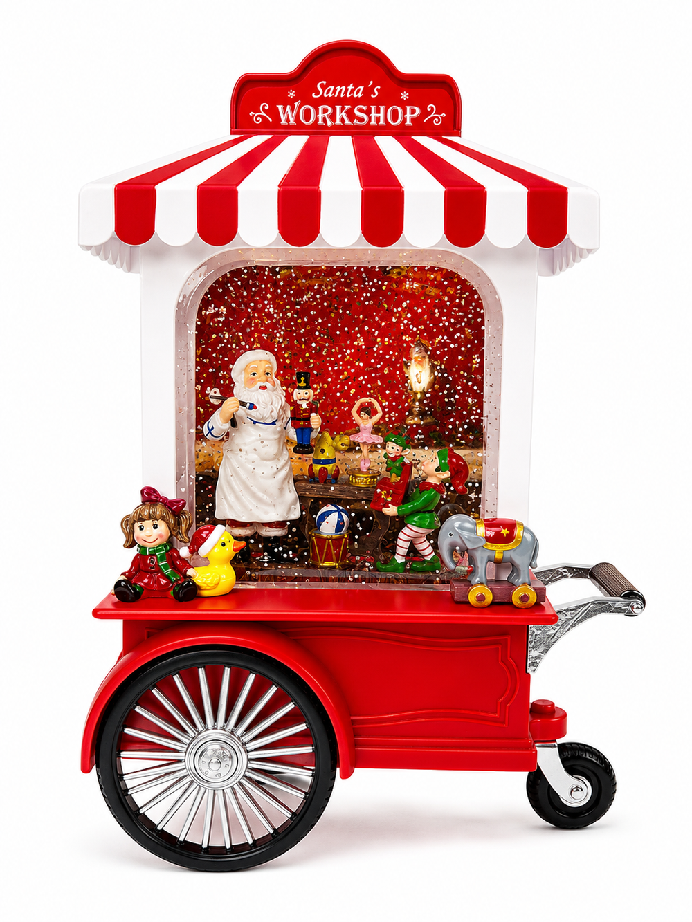 Carrito Navideño TALLER DE PAPÁ NOEL
