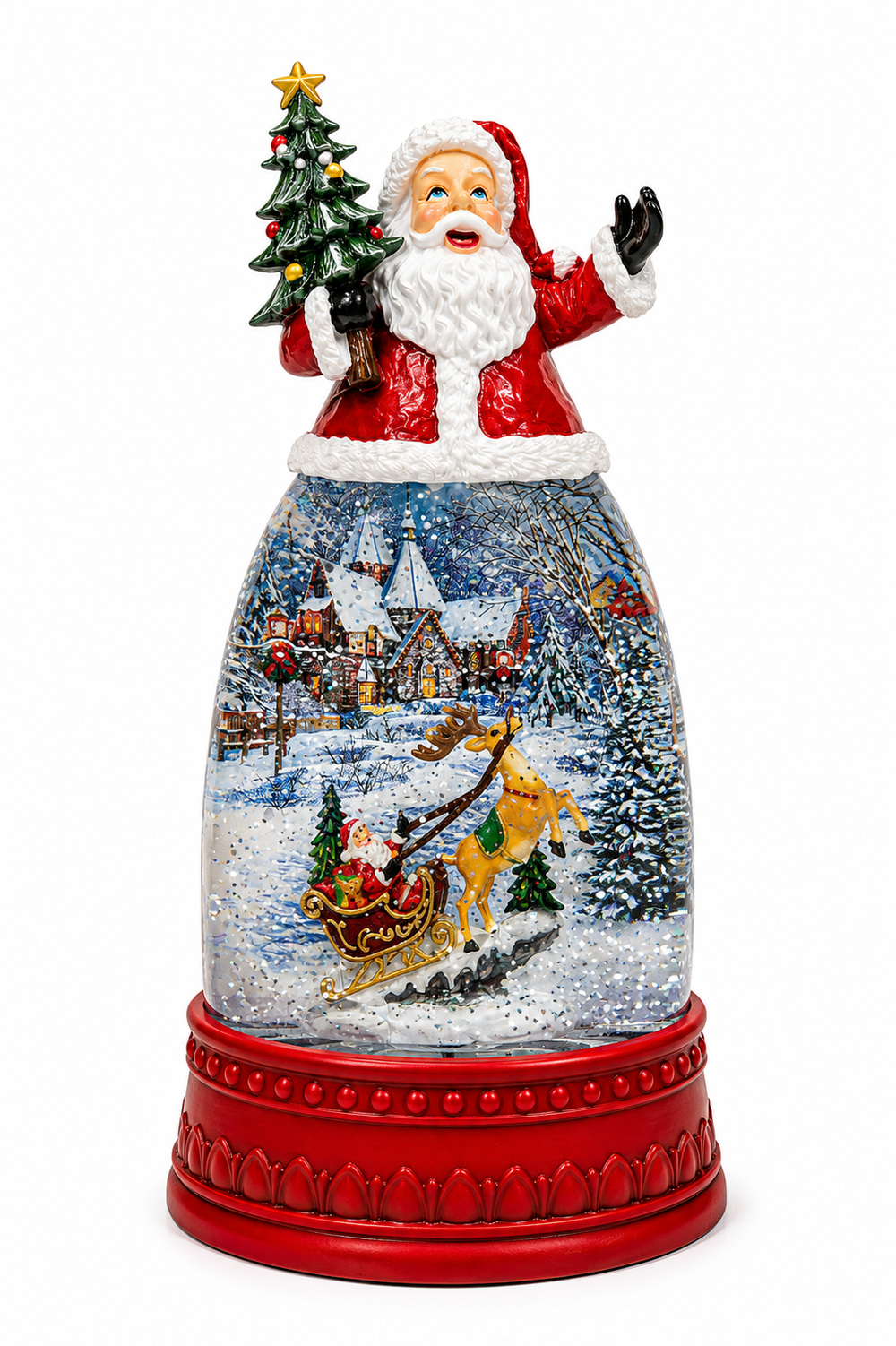 Farol Navideño PAPÁ NOEL CON TRINEO