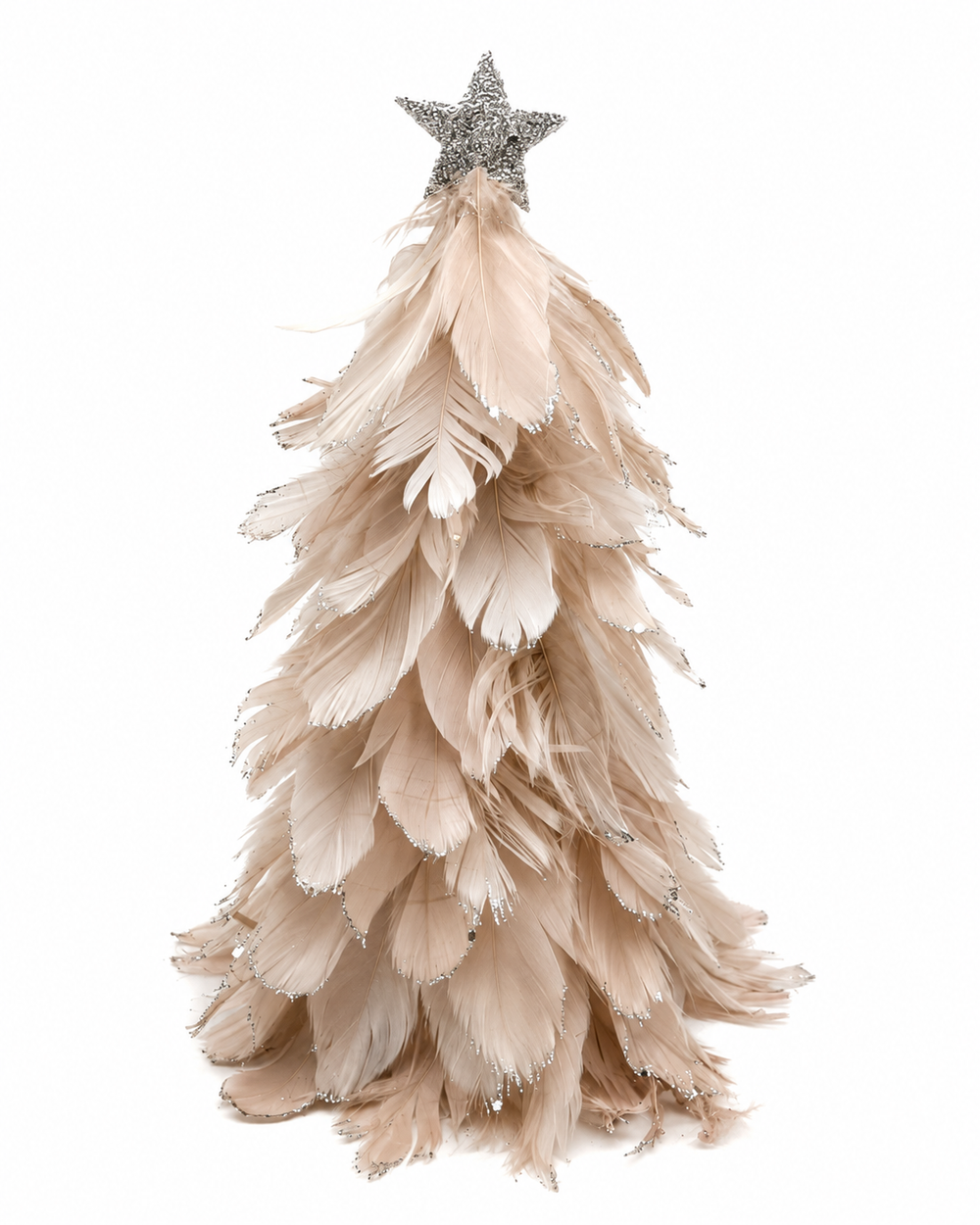 Arbol Pequeño Plumas DORADO