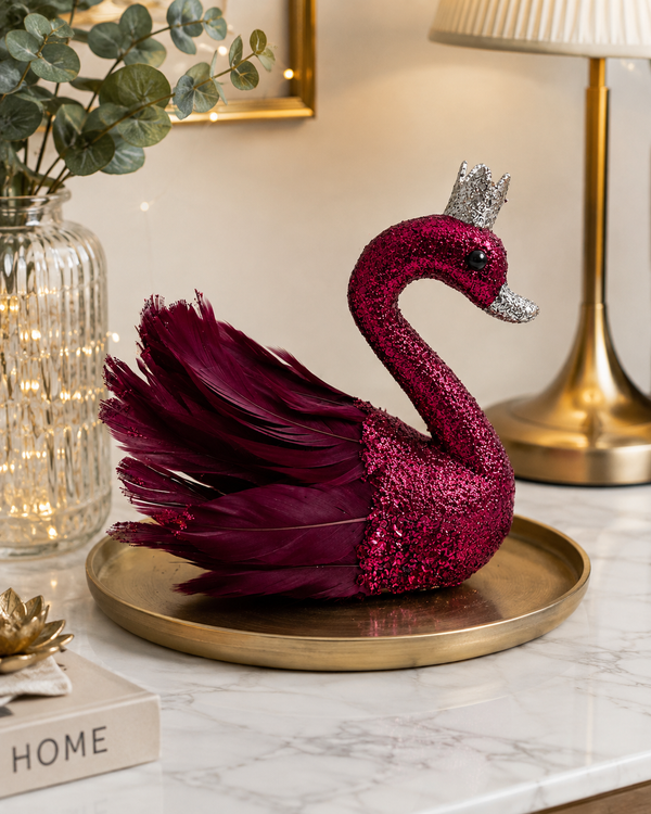 Cisne Plumas ROJO