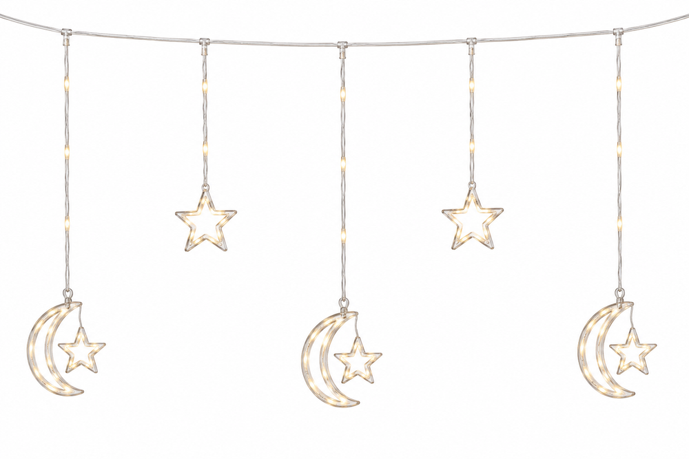 Luces Cortina Estrella Luna - 3m