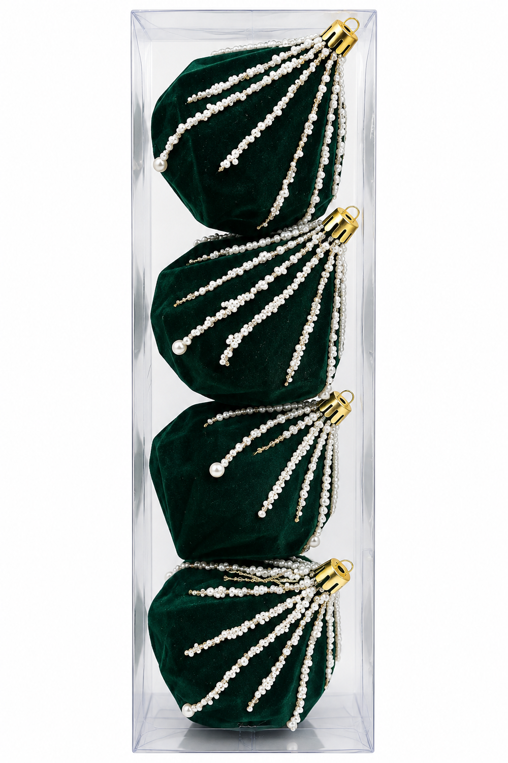 Bola Diamante Verde Esmeralda - 4 Unidades