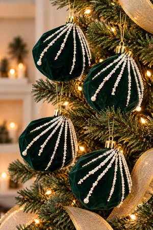 Bola Diamante Verde Esmeralda - 4 Unidades